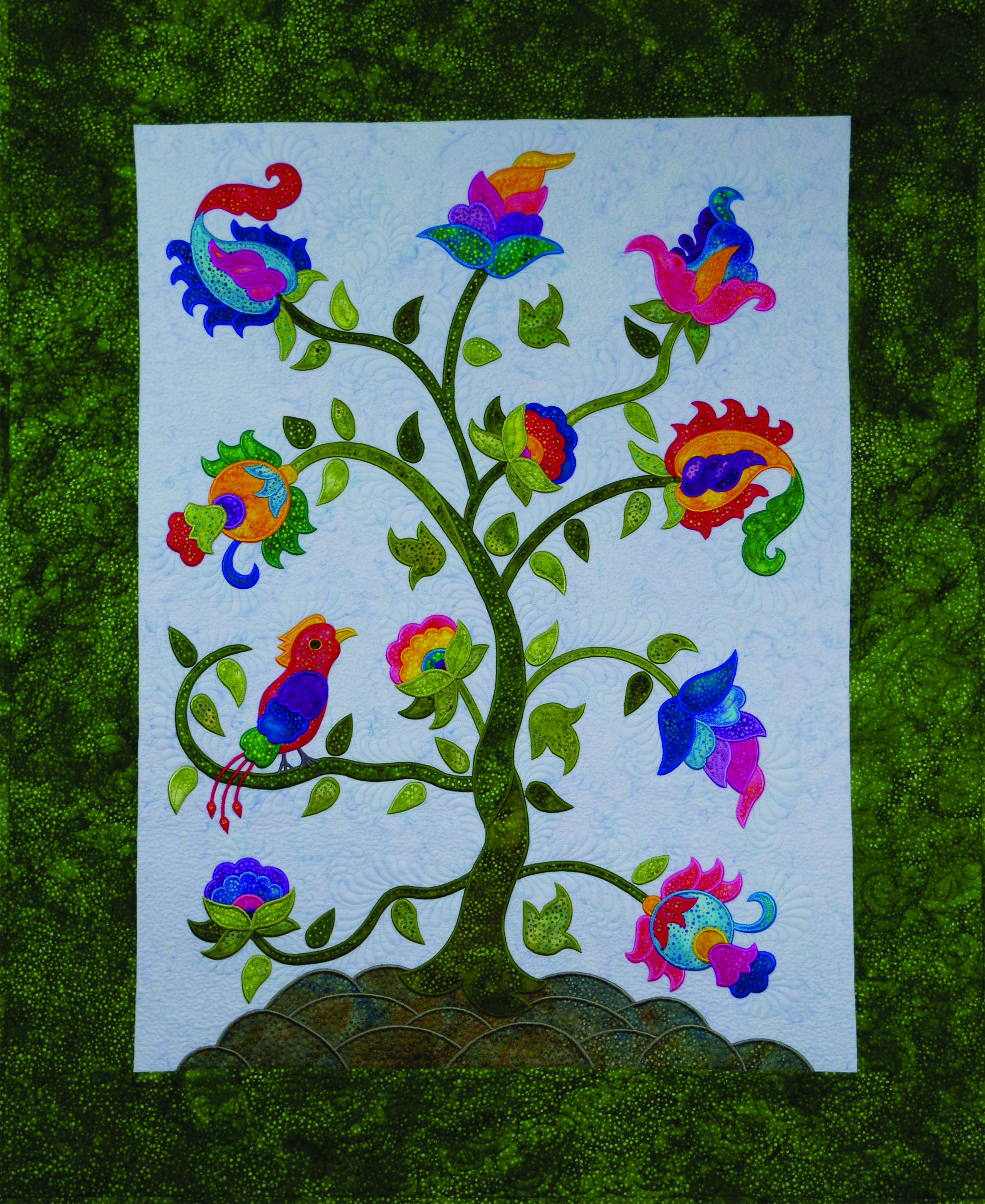 Jacobean Tree Of Life Annas Awesome Applique Designs