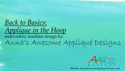 B2B Applique in the Hoop