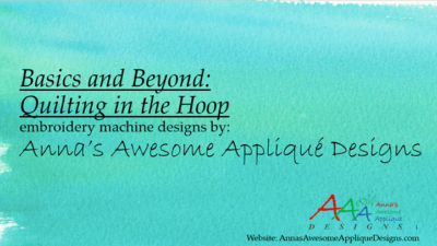 B2B Quilting in the Hoop